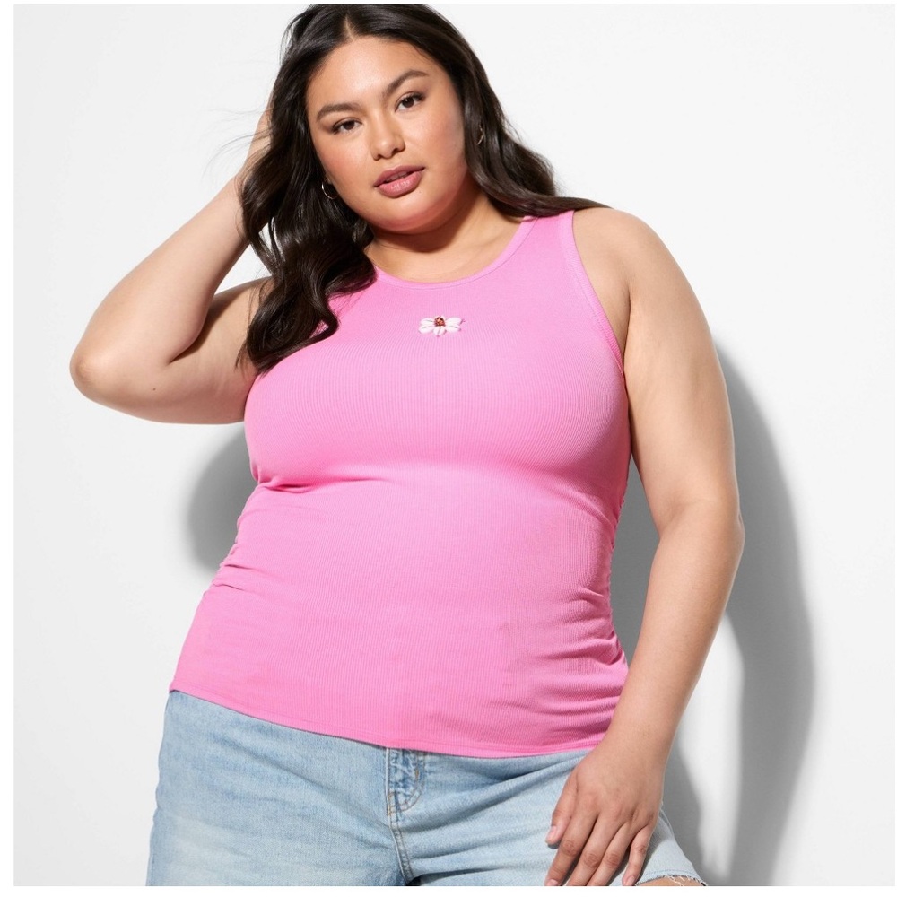 Wild Fable Bright Pink Tank Top
